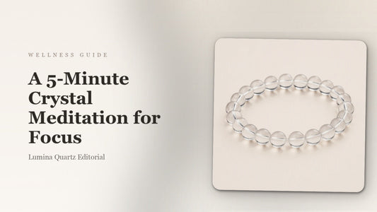 A 5-Minute Crystal Meditation for Focus crystal guide cover