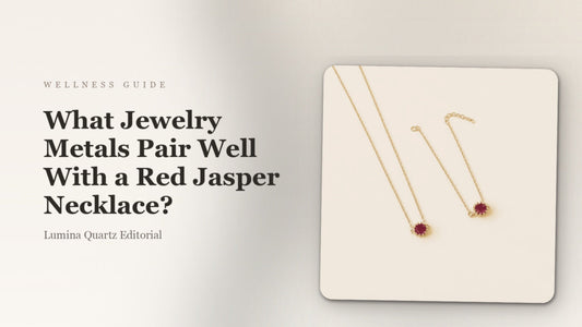 Red Jasper Necklace Metal Pairing Guide: Best Metals for Grounding & Focus crystal guide cover