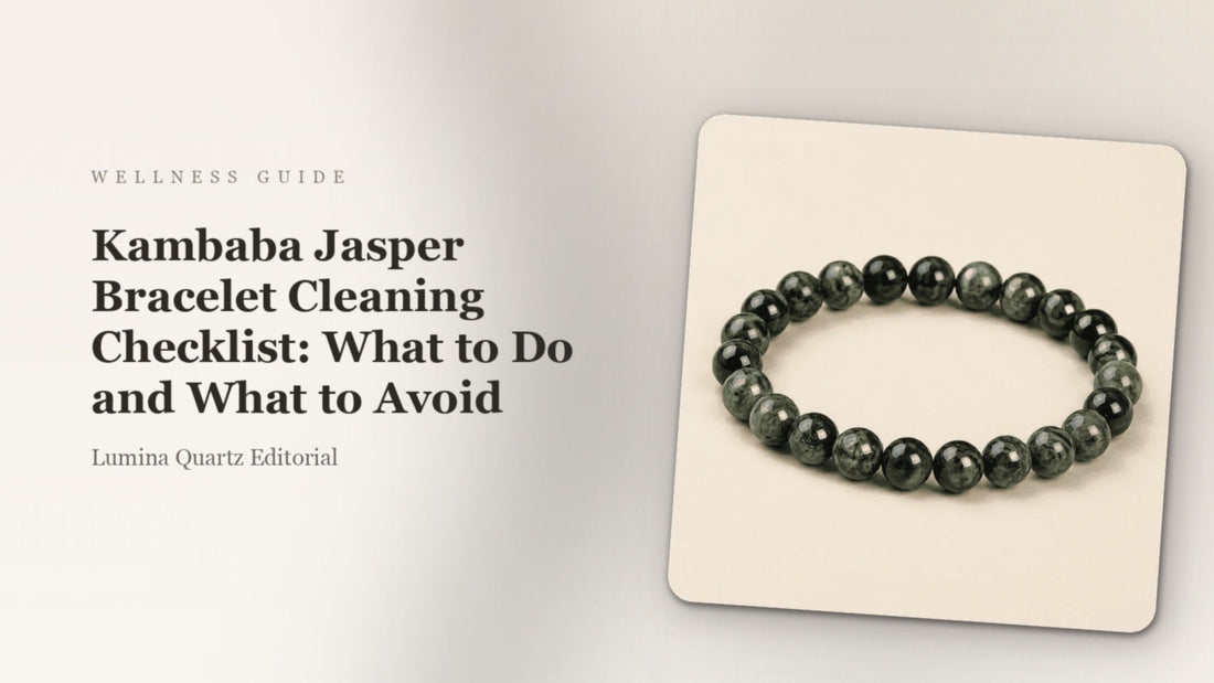 Kambaba Jasper Bracelet Cleaning Checklist: How to Clean Your Crystal Bracelet Safely crystal guide cover