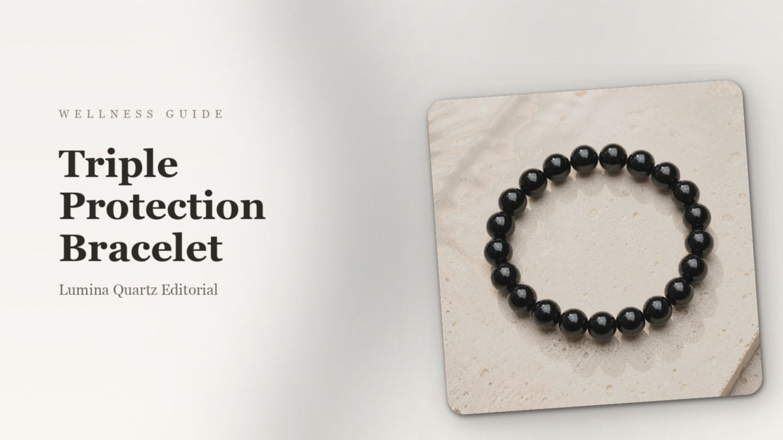Triple Protection Crystal Bracelet: Black Obsidian, Hematite & Tiger Eye Meaning crystal guide cover