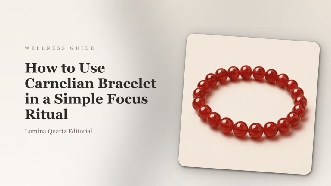 How to Use Carnelian Bracelet in a Simple Focus Ritual
