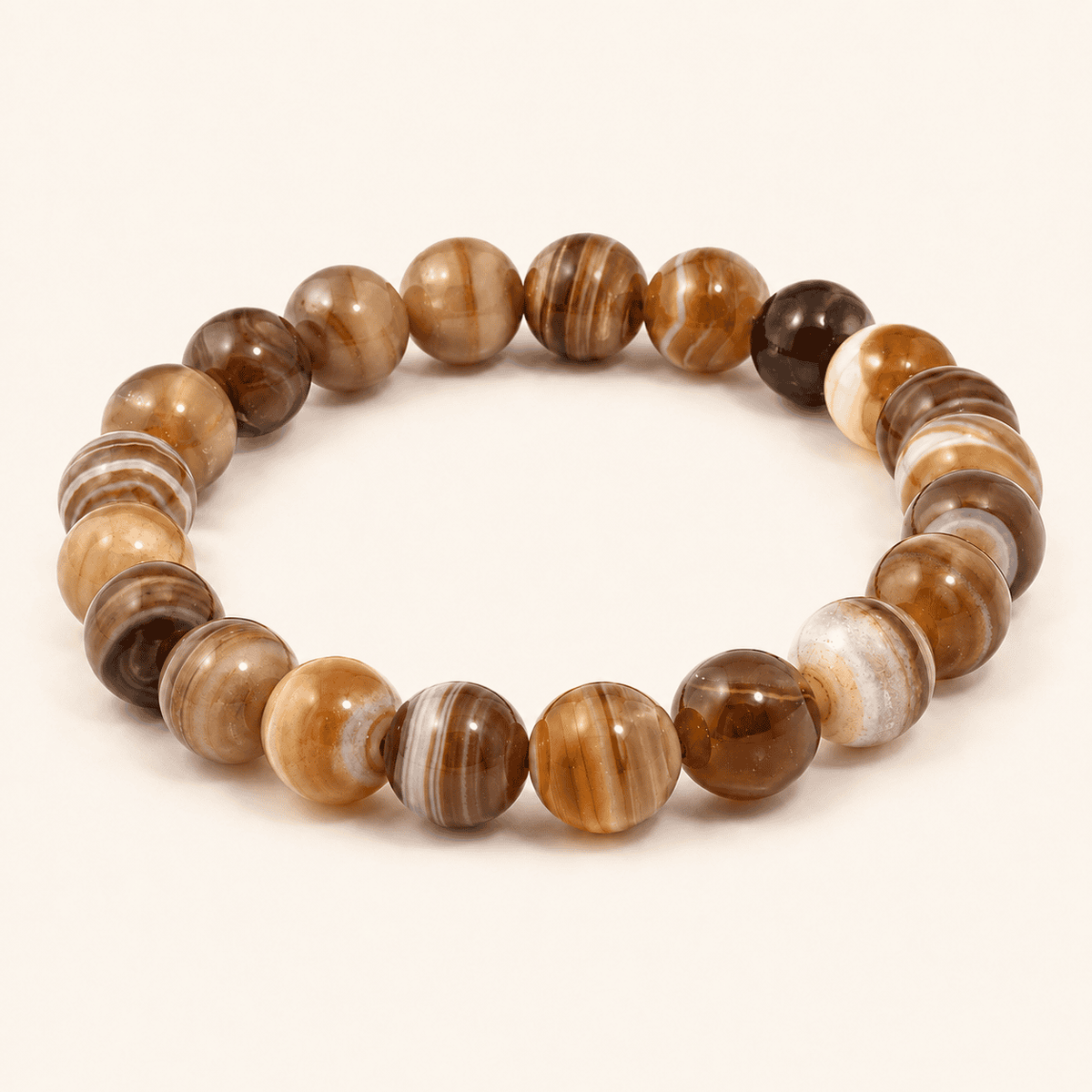 Botswana Agate Bracelet – Patient Grounding | Lumina Quartz - main