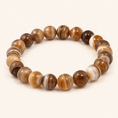 Botswana Agate Bracelet – Patient Grounding | Lumina Quartz - main