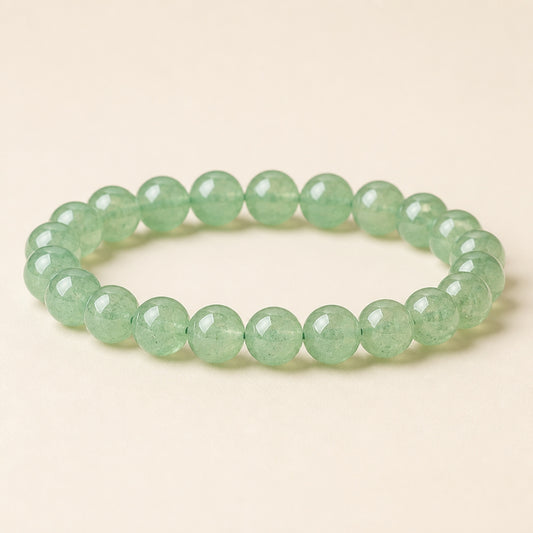 Green Strawberry Quartz Clarity Bracelet – Clear Intention | Lumina Quartz - main