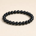 Natural Black Tourmaline Bracelet – Grounded Protection (8mm Natural Beads)