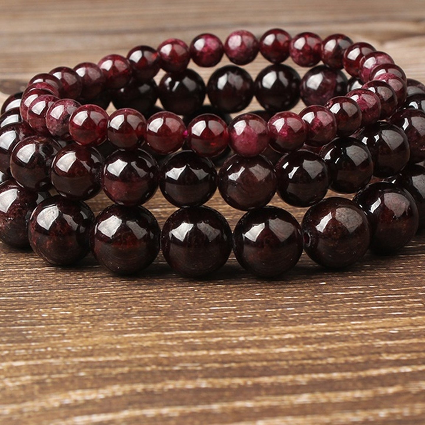 Garnet Confidence Bracelet – Grounded Strength | Lumina Quartz - macro