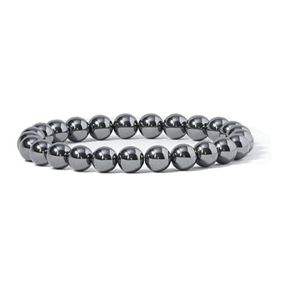 hematite Bracelet – Centered Resolve | Lumina Quartz - macro