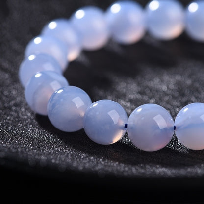 Blue Lace Agate Bracelet – Soft-Spoken Calm | Lumina Quartz - macro
