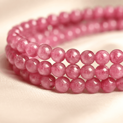 Pink Tourmaline Bracelet – Tender Confidence | Lumina Quartz - macro