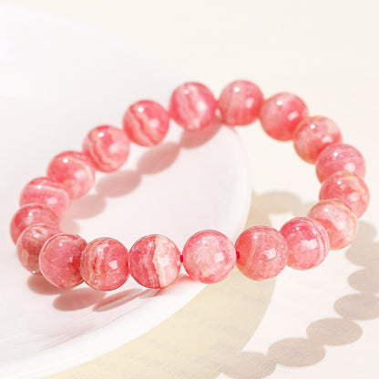 Rhodochrosite Bracelet – Compassionate Courage | Lumina Quartz - macro