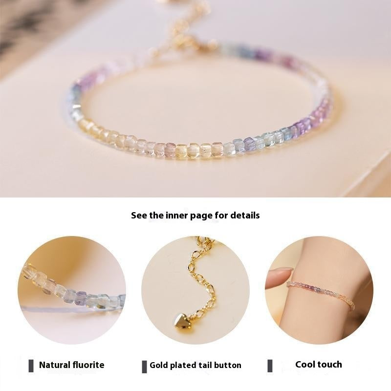 Fluorite Calm Bracelet – Peaceful Clarity | Lumina Quartz - macro