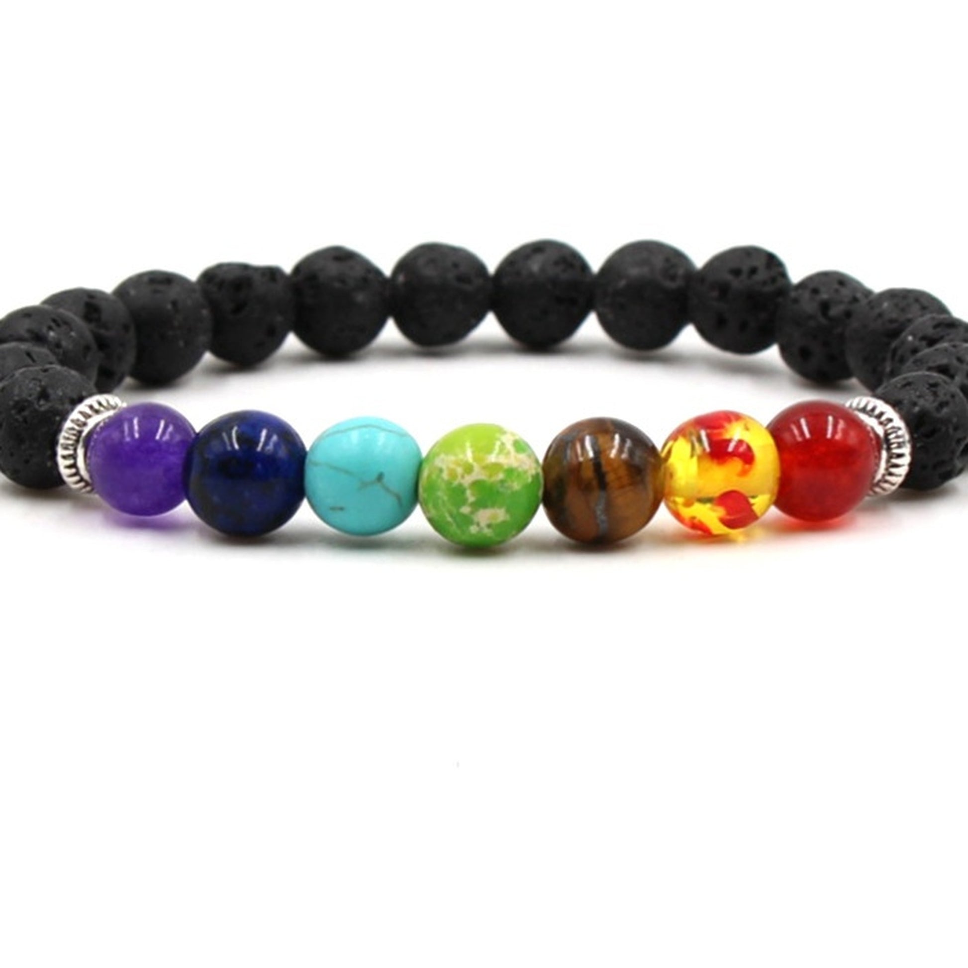 Seven Chakra Mindful Bracelet – Intentional Energy | Lumina Quartz - macro