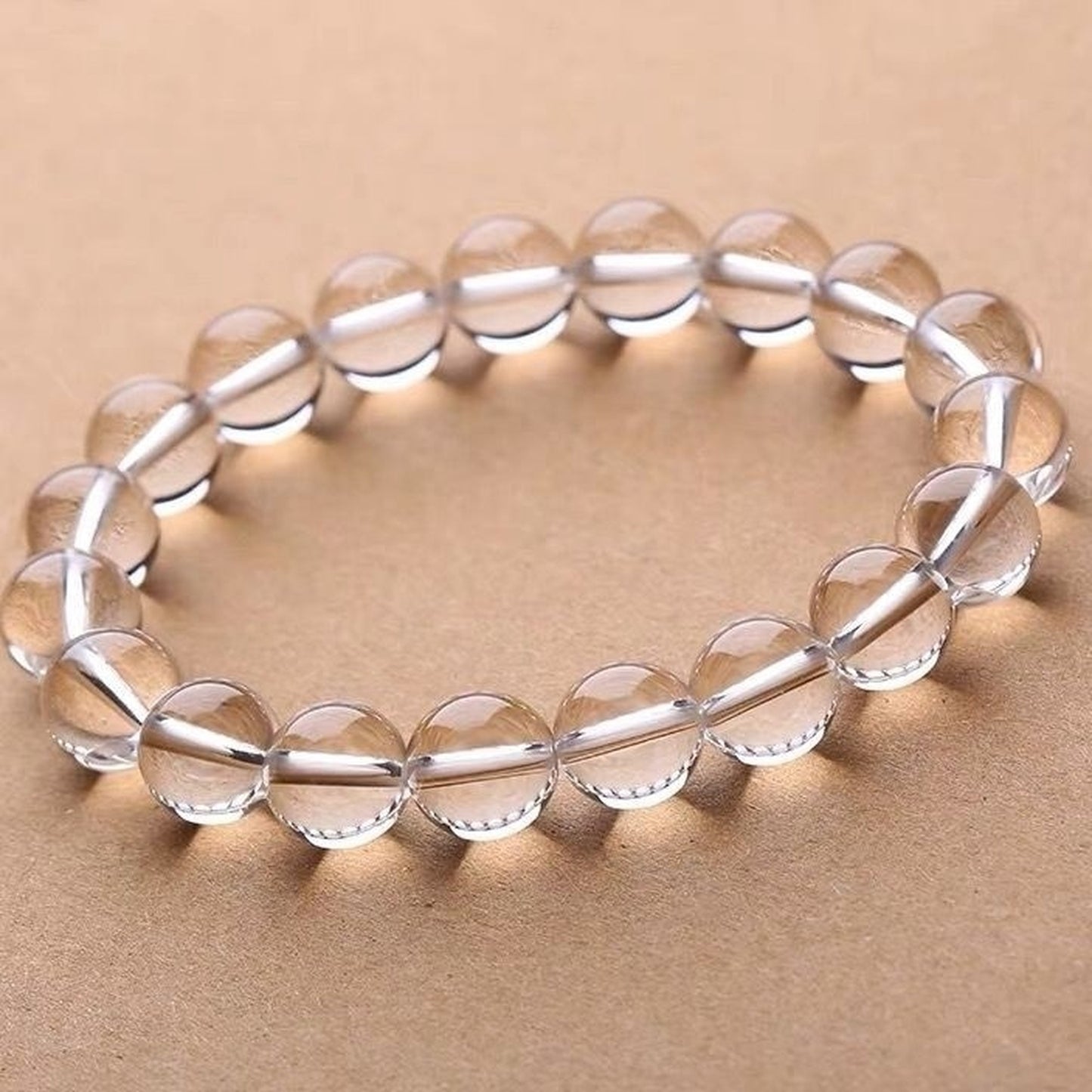 Clear Quartz Clarity Bracelet – Clear Intention | Lumina Quartz - macro