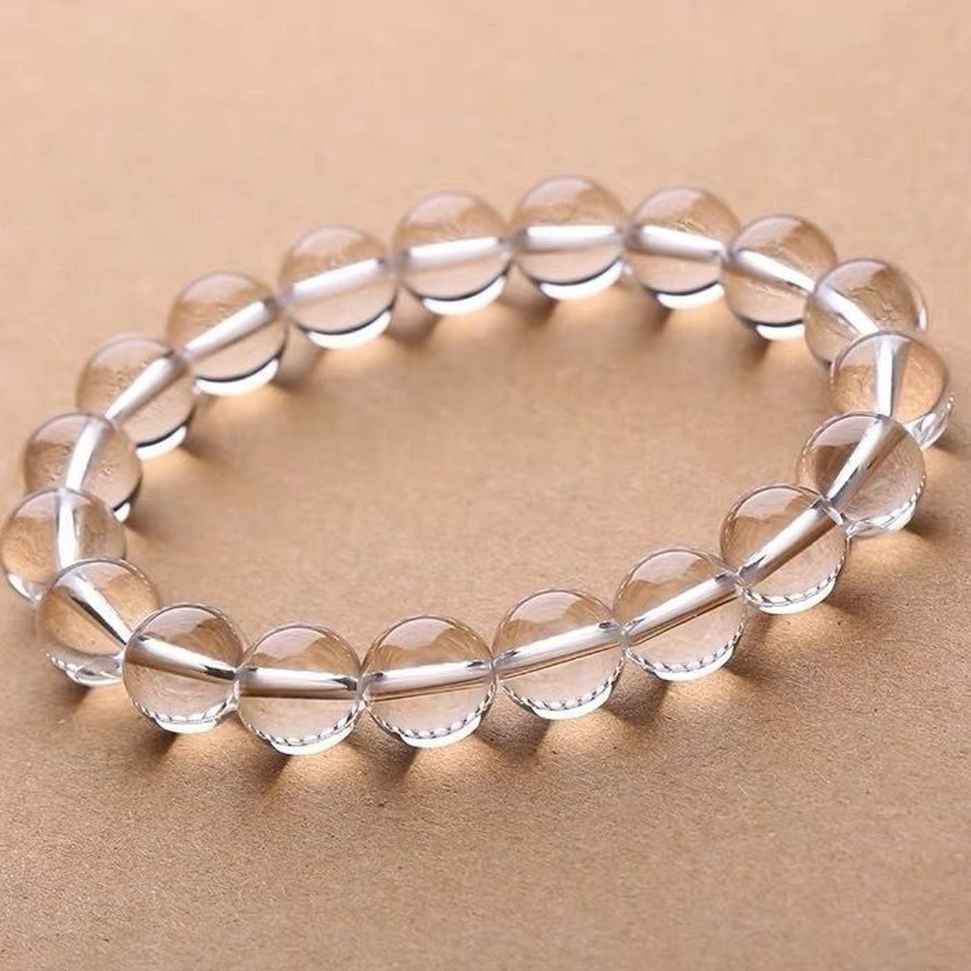 Clear Quartz Clarity Bracelet – Clear Intention | Lumina Quartz - macro
