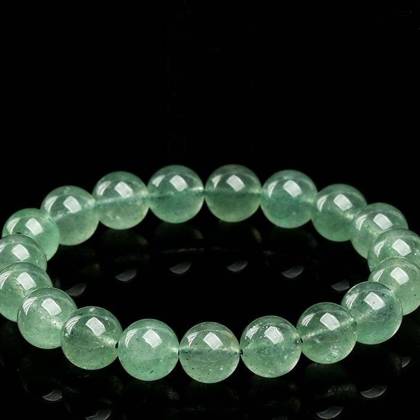 Green Strawberry Quartz Clarity Bracelet – Clear Intention | Lumina Quartz - macro