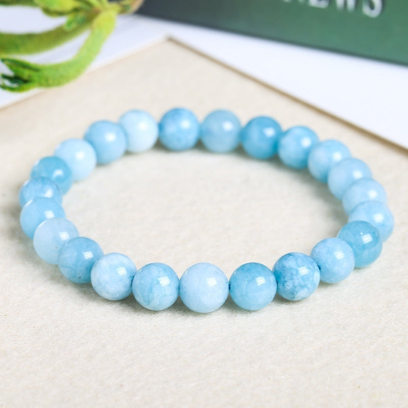 Aquamarine Mindful Bracelet – Intentional Energy | Lumina Quartz - macro