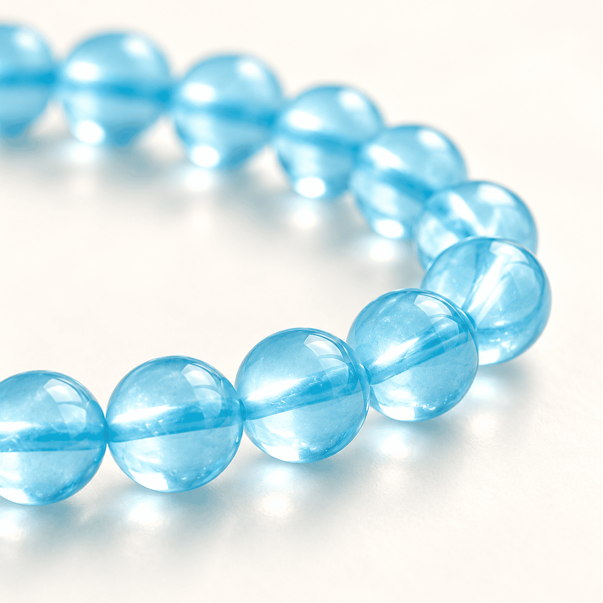 Aquamarine Mindful Bracelet – Intentional Energy - macro