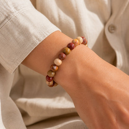 Mookaite Jasper Bracelet – Adventurous Choice | Lumina Quartz - wearing