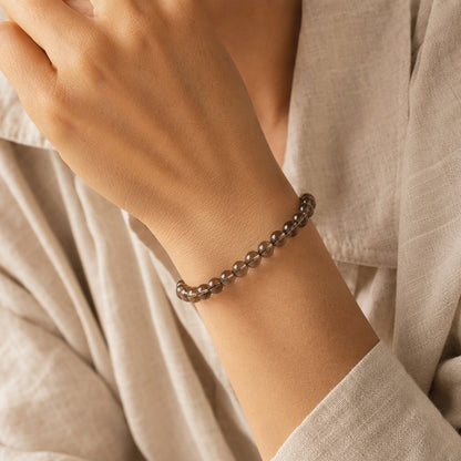 smoky_quartz Bracelet – Calm Release | Lumina Quartz - wearing