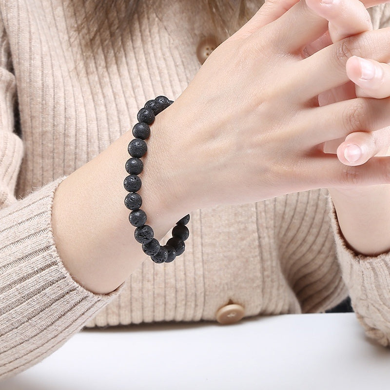 lava_rock Bracelet – Elemental Grounding | Lumina Quartz - wearing