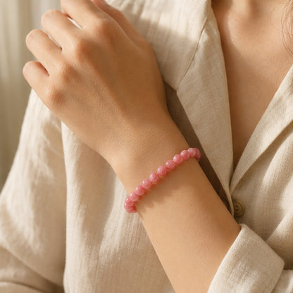 Red Jasper Bracelet – Steady Resolve | Lumina Quartz - wearing