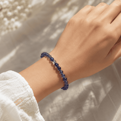 iolite Bracelet – Inner Direction | Lumina Quartz - wearing