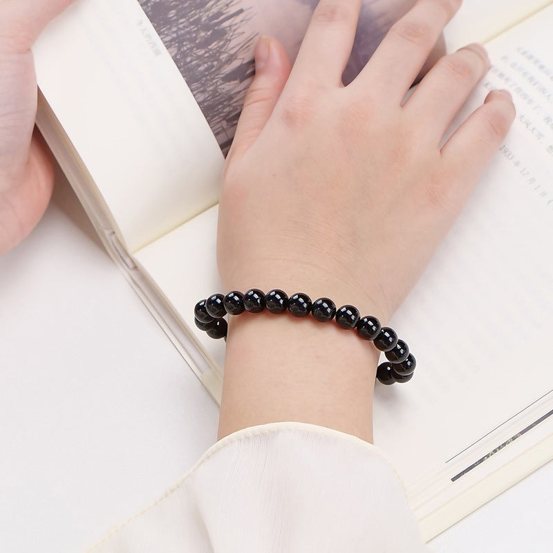 Black Tourmaline Protection Bracelet – Grounded Confidence | Lumina Quartz - wearing