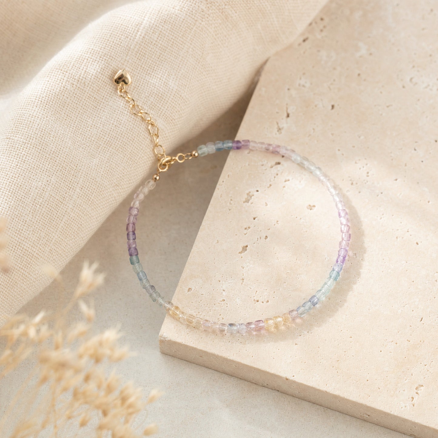 Fluorite Calm Bracelet – Peaceful Clarity | Lumina Quartz - lifestyle