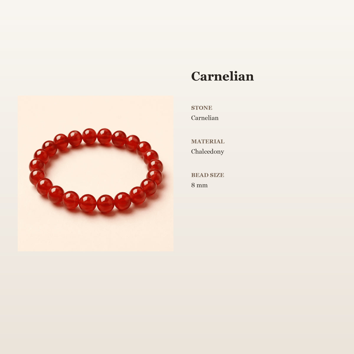 Carnelian Bracelet – Creative Courage | Lumina Quartz - size_card