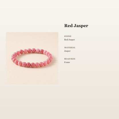 Red Jasper Bracelet – Steady Resolve | Lumina Quartz - size_card