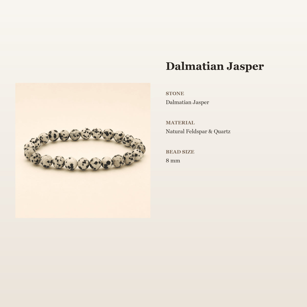 Dalmatian Jasper Bracelet – Playful Grounding | Lumina Quartz - size_card