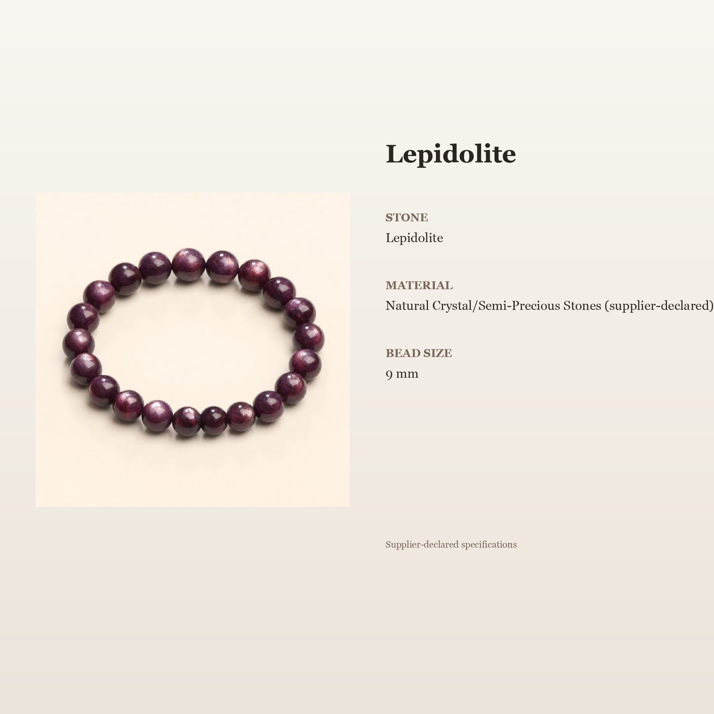 Lepidolite Calm Bracelet – Peaceful Clarity | Lumina Quartz - size_card
