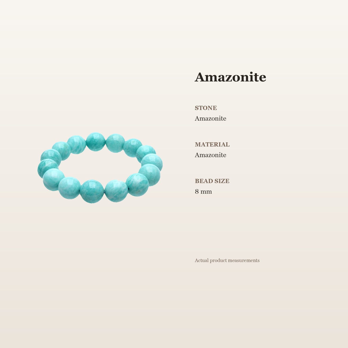 Amazonite Mindful Bracelet – Intentional Energy | Lumina Quartz - size_card