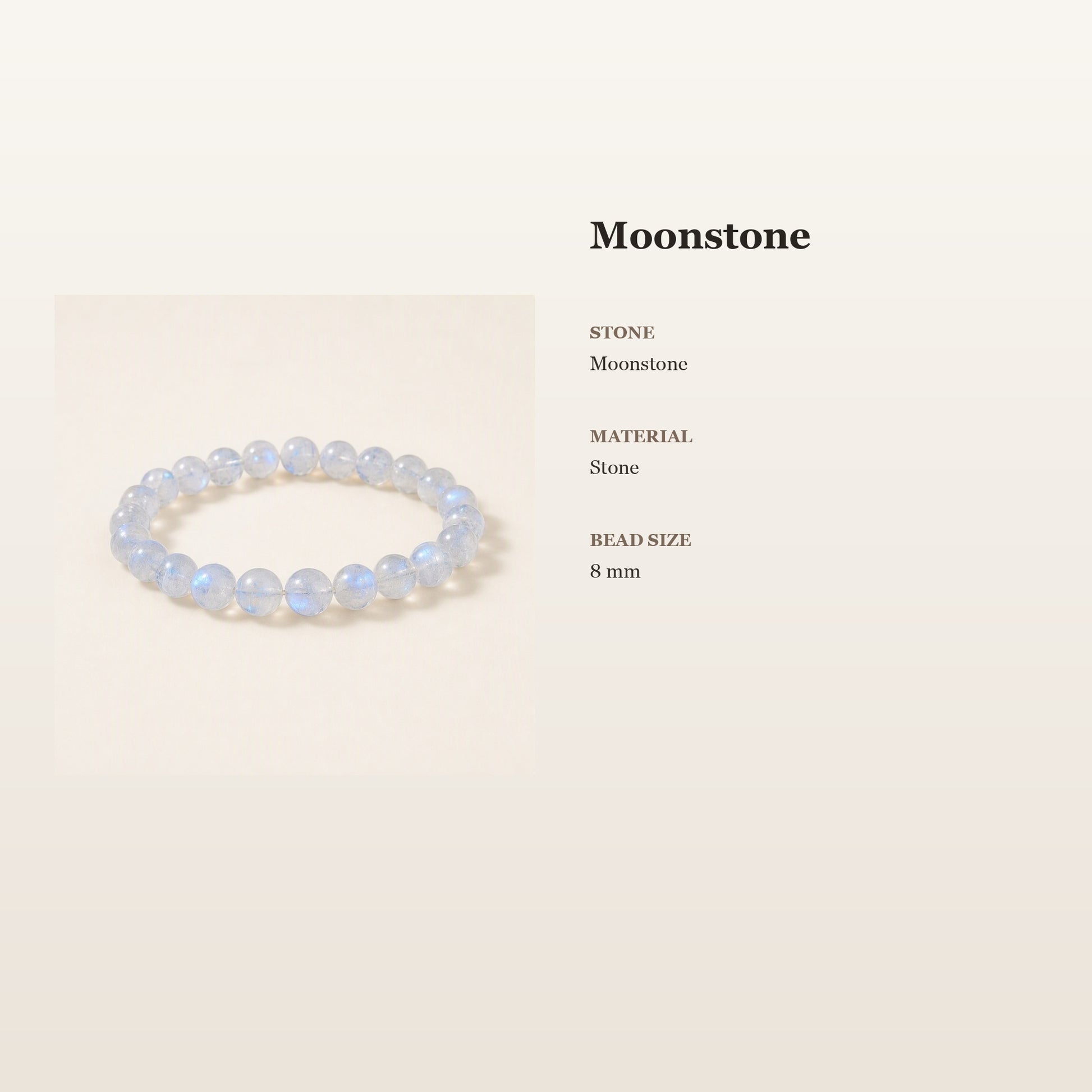 Moonstone Mindful Bracelet – Intentional Energy | Lumina Quartz - size_card