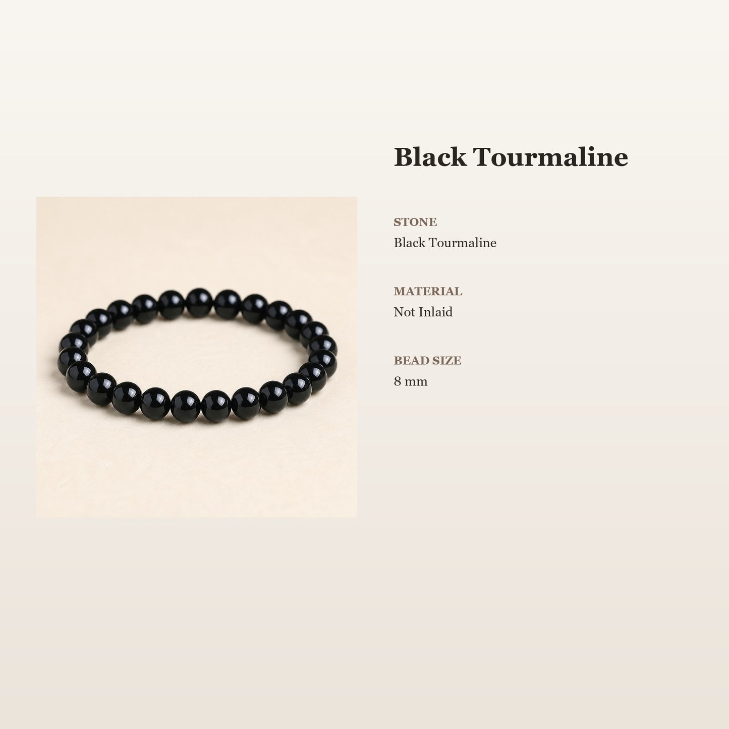 Black Tourmaline Protection Bracelet – Grounded Confidence | Lumina Quartz - size_card