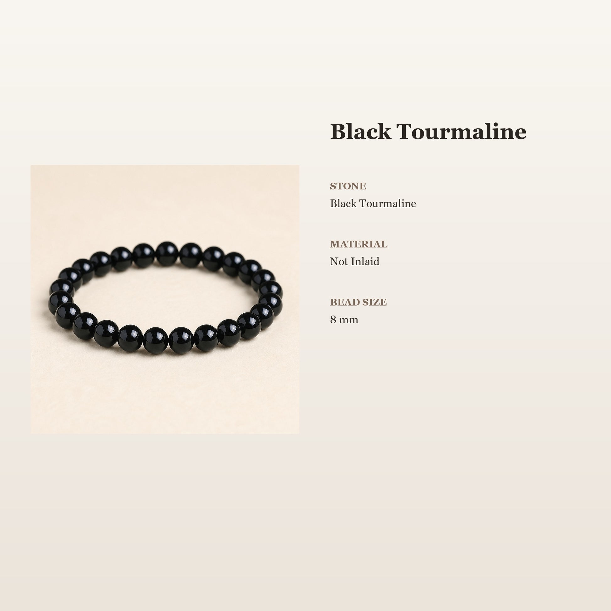 Black Tourmaline Protection Bracelet – Grounded Confidence | Lumina Quartz - size_card