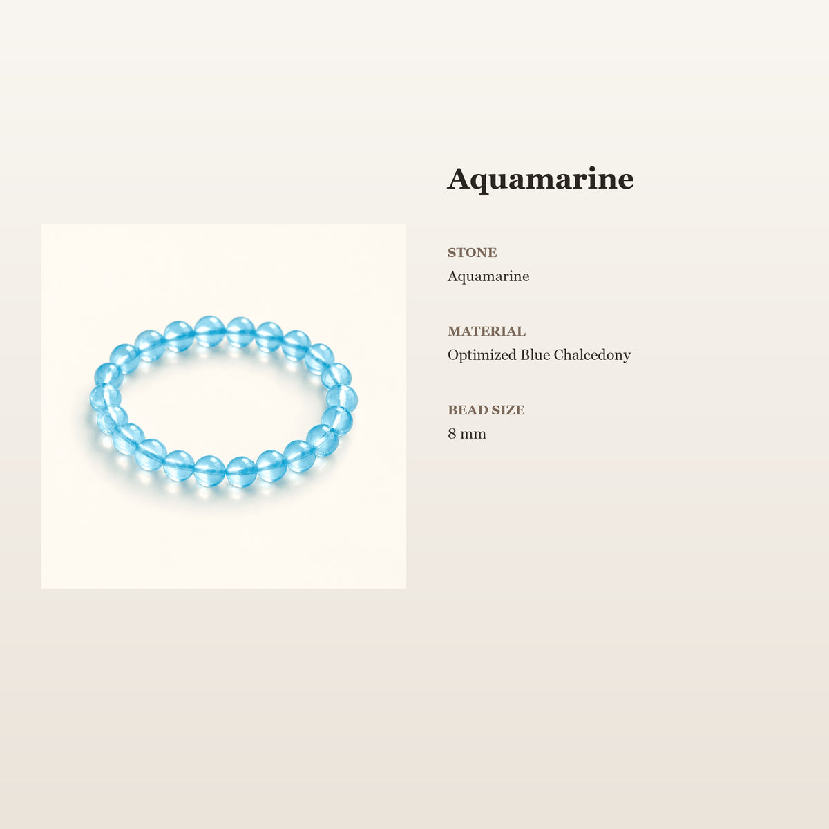 Aquamarine Mindful Bracelet – Intentional Energy - size_card