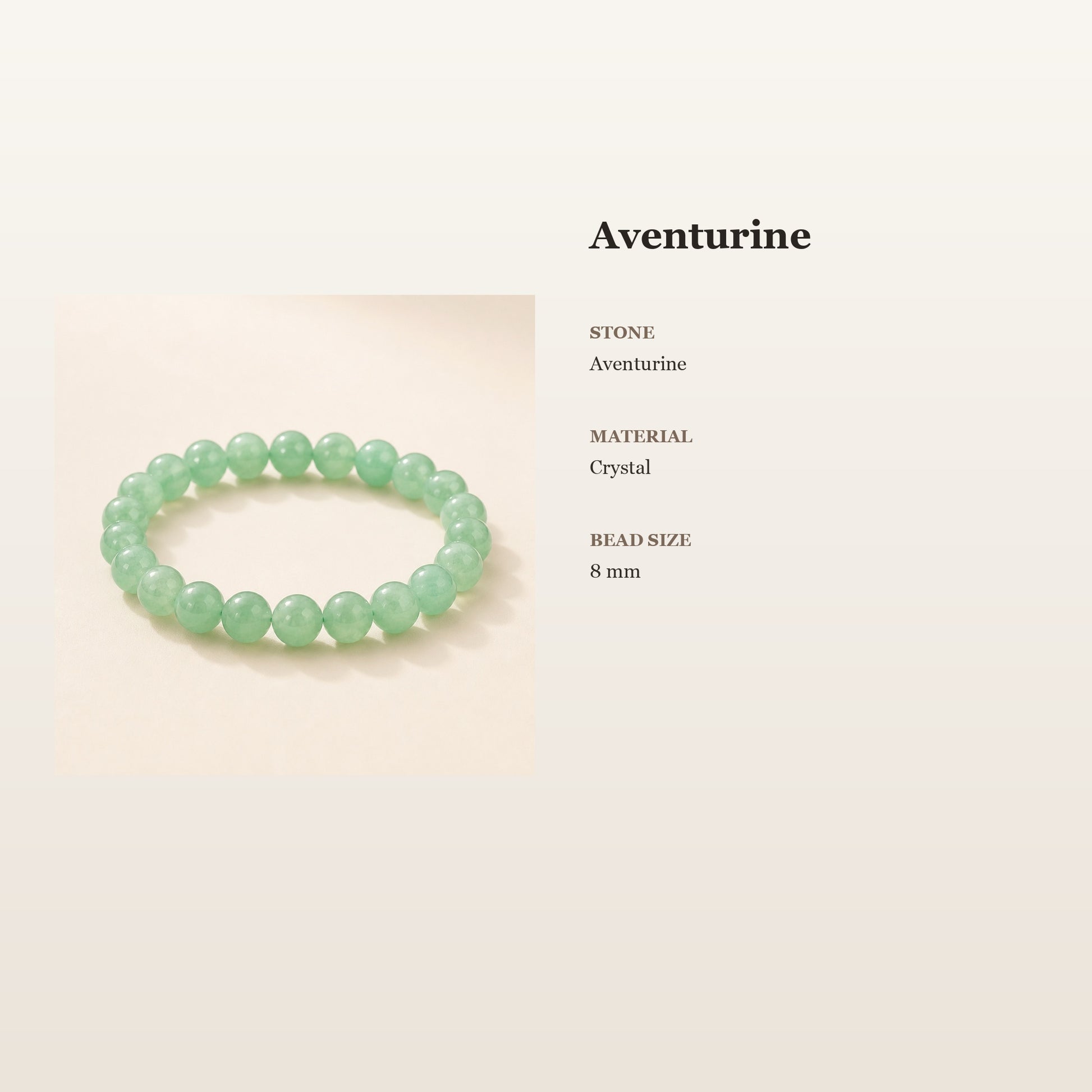 Aventurine Bracelet – Fresh Opportunity | Lumina Quartz - size_card