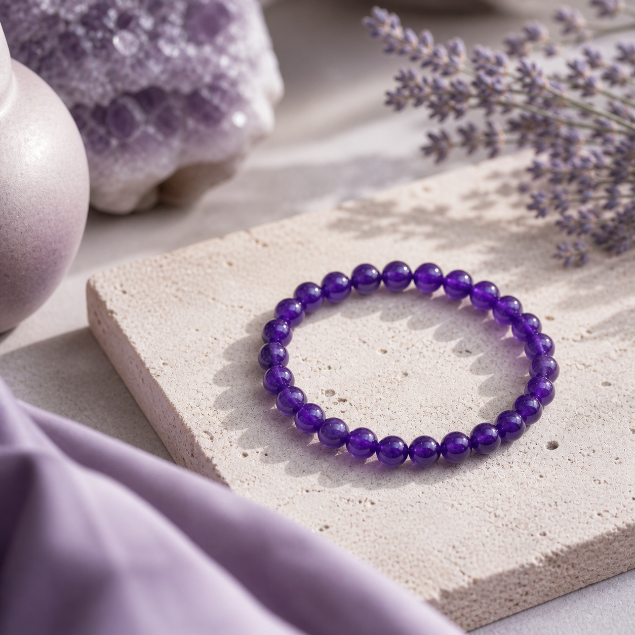 Amethyst Calm Bracelet – Find Your Inner Peace | Lumina Quartz