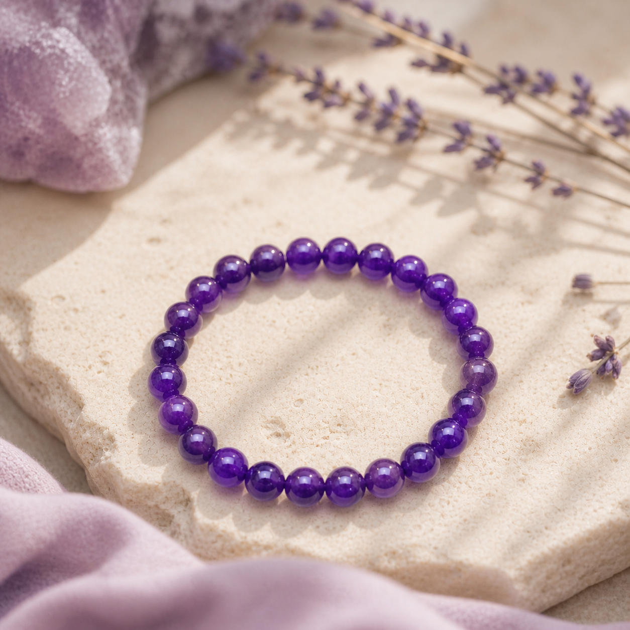 Amethyst Calm Bracelet – Find Your Inner Peace | Lumina Quartz