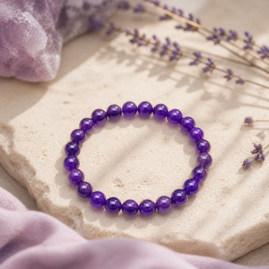 The Sleep Sanctuary and Emotional Peace Duo - Amethyst and Rose Quartz Bracelets