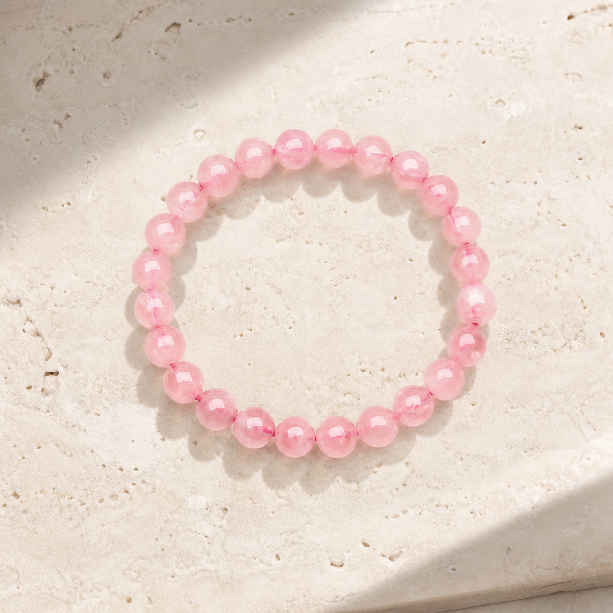 Rose Quartz Self Love Bracelet – Open Your Heart | Lumina Quartz