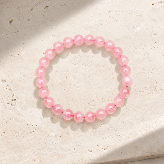Rose Quartz Self Love Bracelet – Open Your Heart | Lumina Quartz