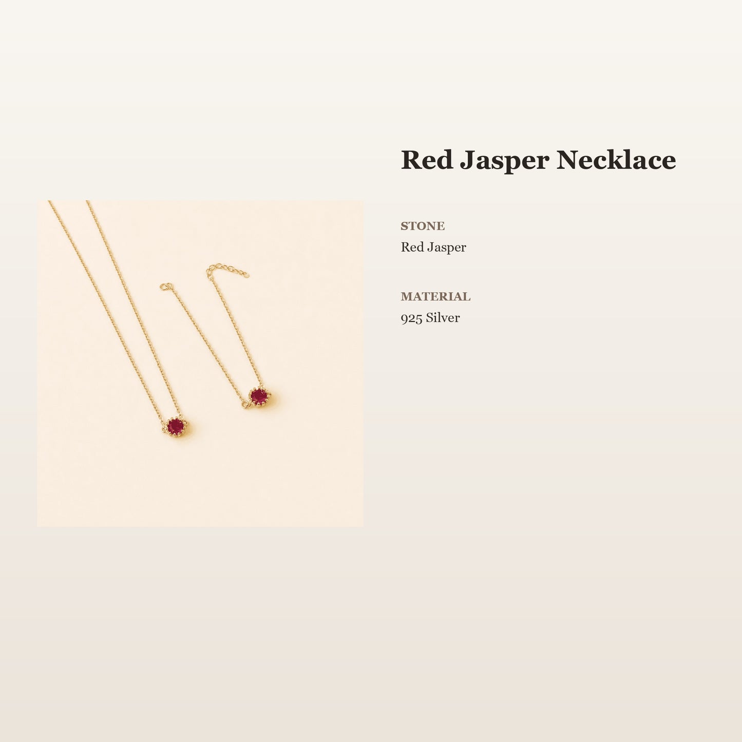 Red Jasper Confidence Necklace – Grounded Strength | Lumina Quartz